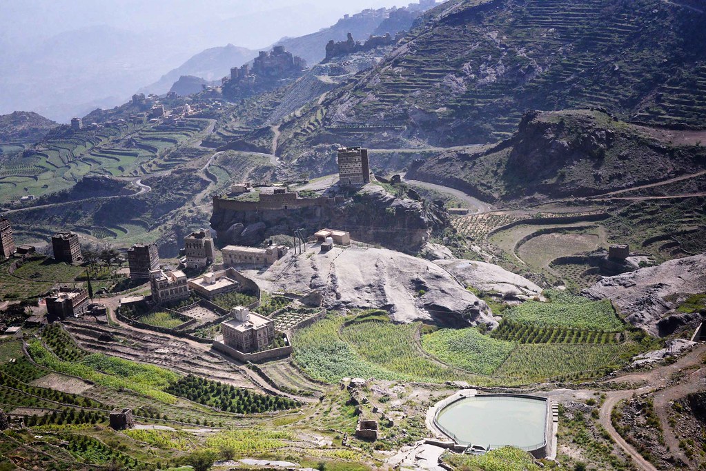 Millet harvest in Himalayan terraces